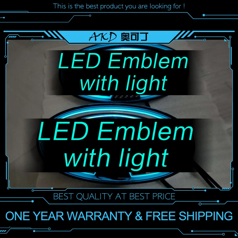 

Car Styling LED Emblem for Infiniti Q50 Q50L 2018 LED logo Light DRL FRONT GRILLE Tail Car three-stage Tail carbon fiber