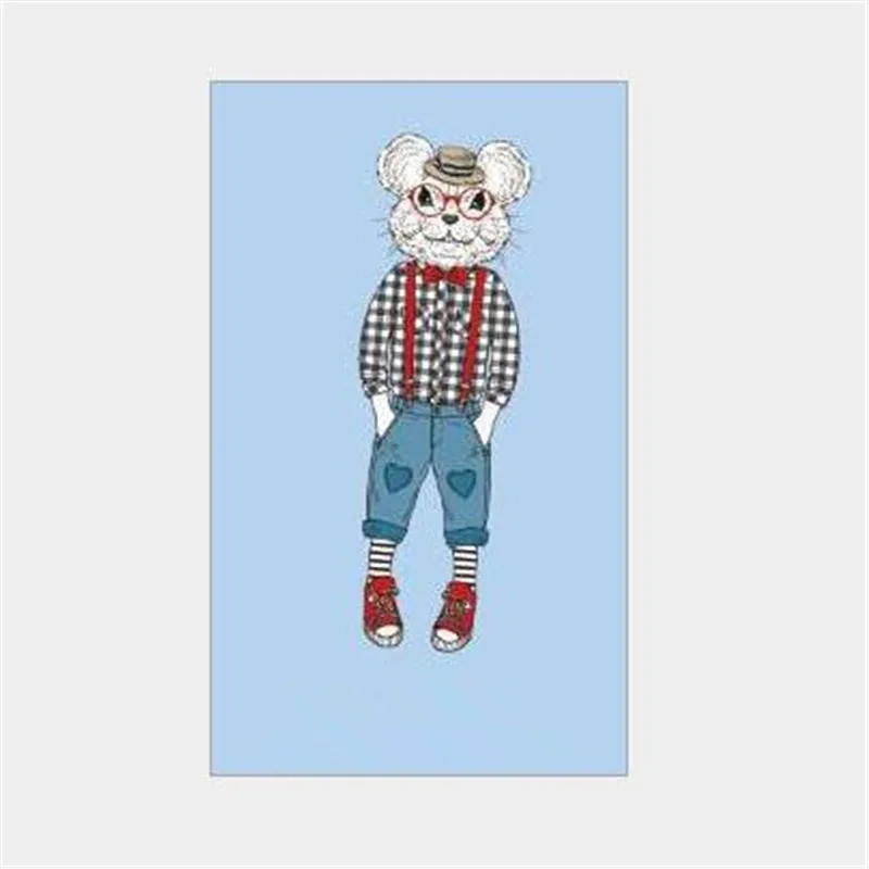

Fashion Cute Patch DIY Clothes raccoon boy 3d stickers Thermal Transfer Printing Iron on patches for clothing T shirt Women