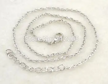 

Best quality 150pcs a lot rhodium plated Link chain necklace jewelry