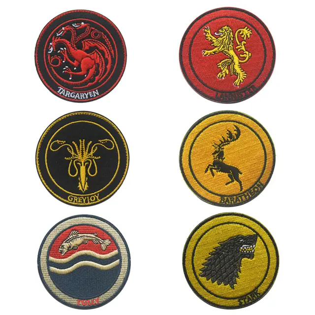 Game Of Thrones Red House Symbol Fire Blood Patch Greyjoy