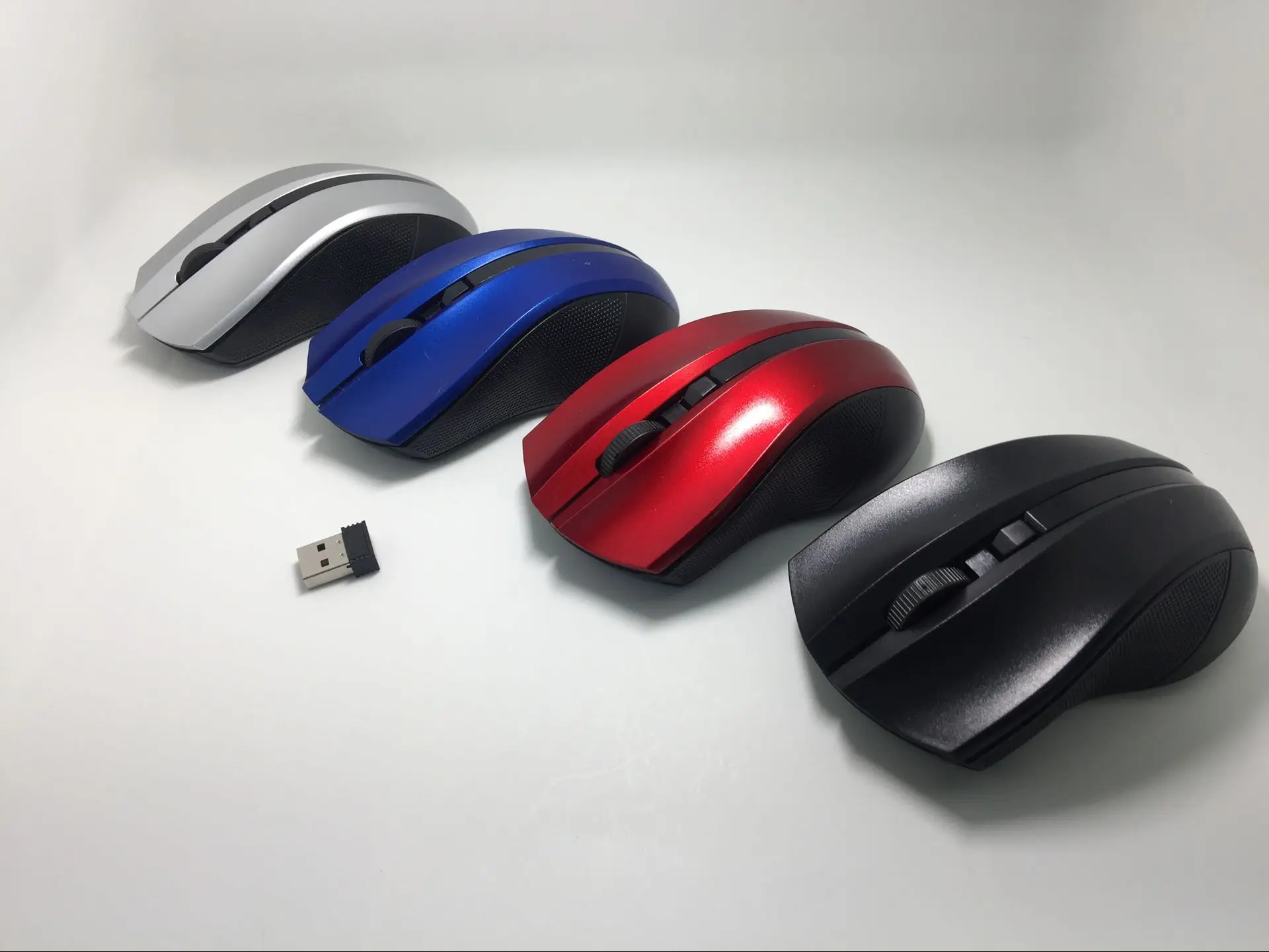 USB Бесшумная беспроводная мышь 2 4 ГГц компьютерная 4G приемник для ПК ноутбука