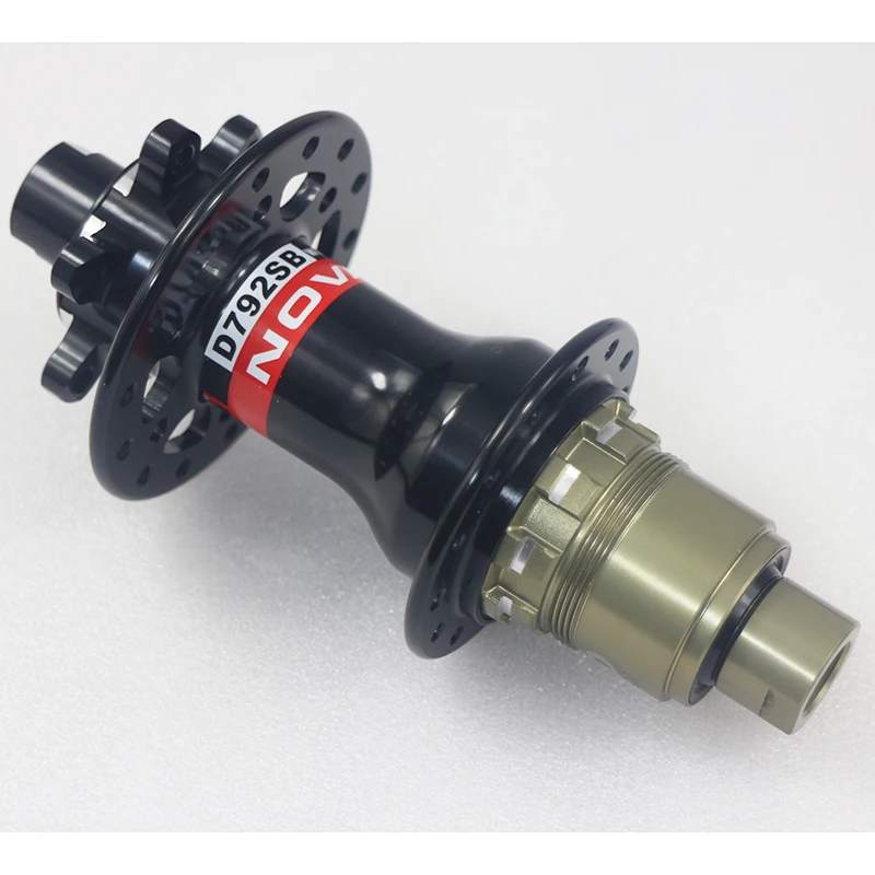 

Novatec D792SB 24 28 32 holes 142mm X12 thru axle MTB disc brake rear hub, black red, freeride 9/10/11speed multi axle system