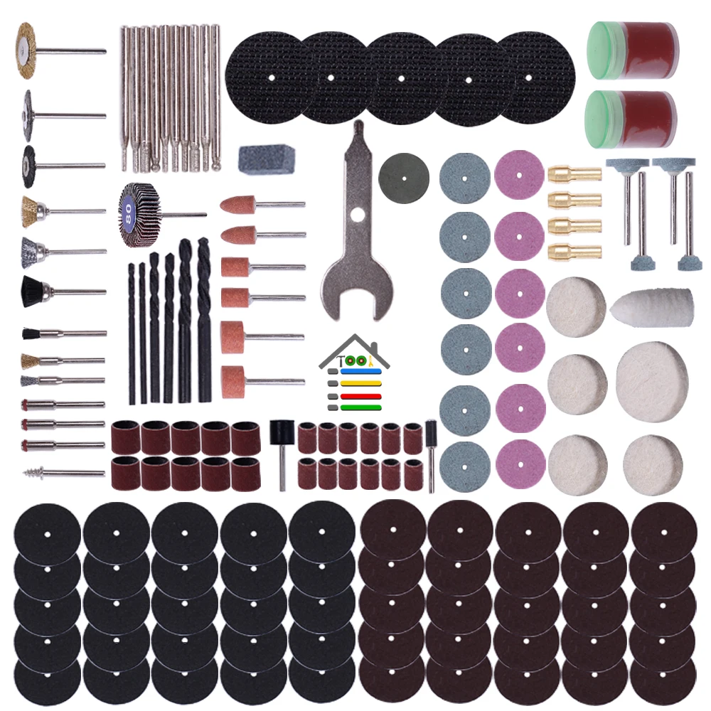 

147pc Rotary Tool Accessory Attachment Set Kits Grinding Sanding Polishing Abrasive Tools Drill Bit Set For Dremel Woodworking