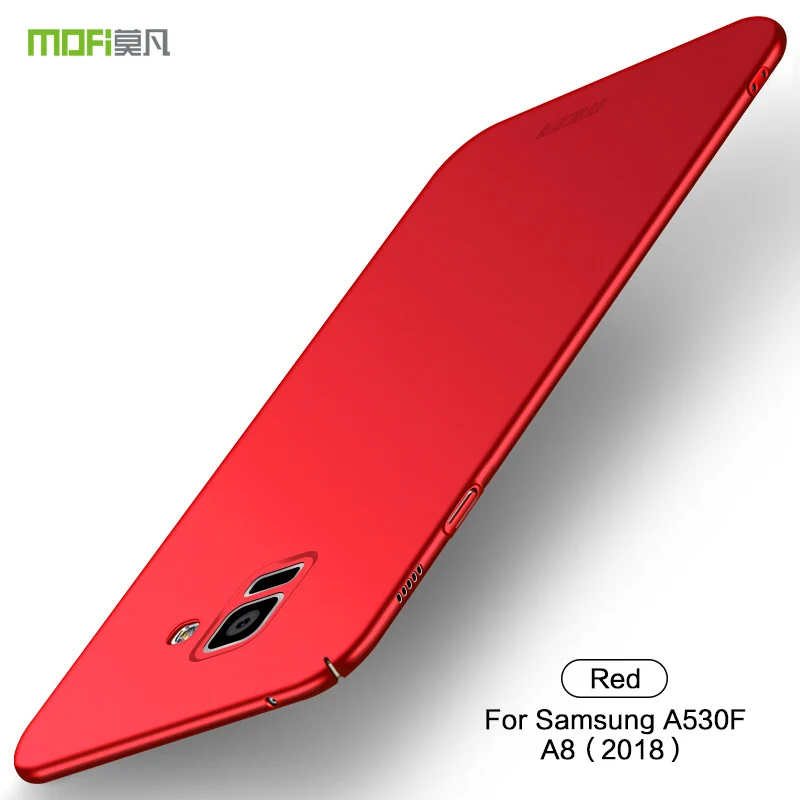 MOFi для Samsung Galaxy A8 A530F A530 SM-A530F чехлы для телефонов ультратонкий защитный чехол накладка на заднюю панель - Цвет: Красный