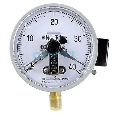 

0-4Mpa YX-150 Dial Diam 5.9 inch Electric Contact Pressure Gauge Radial Mount