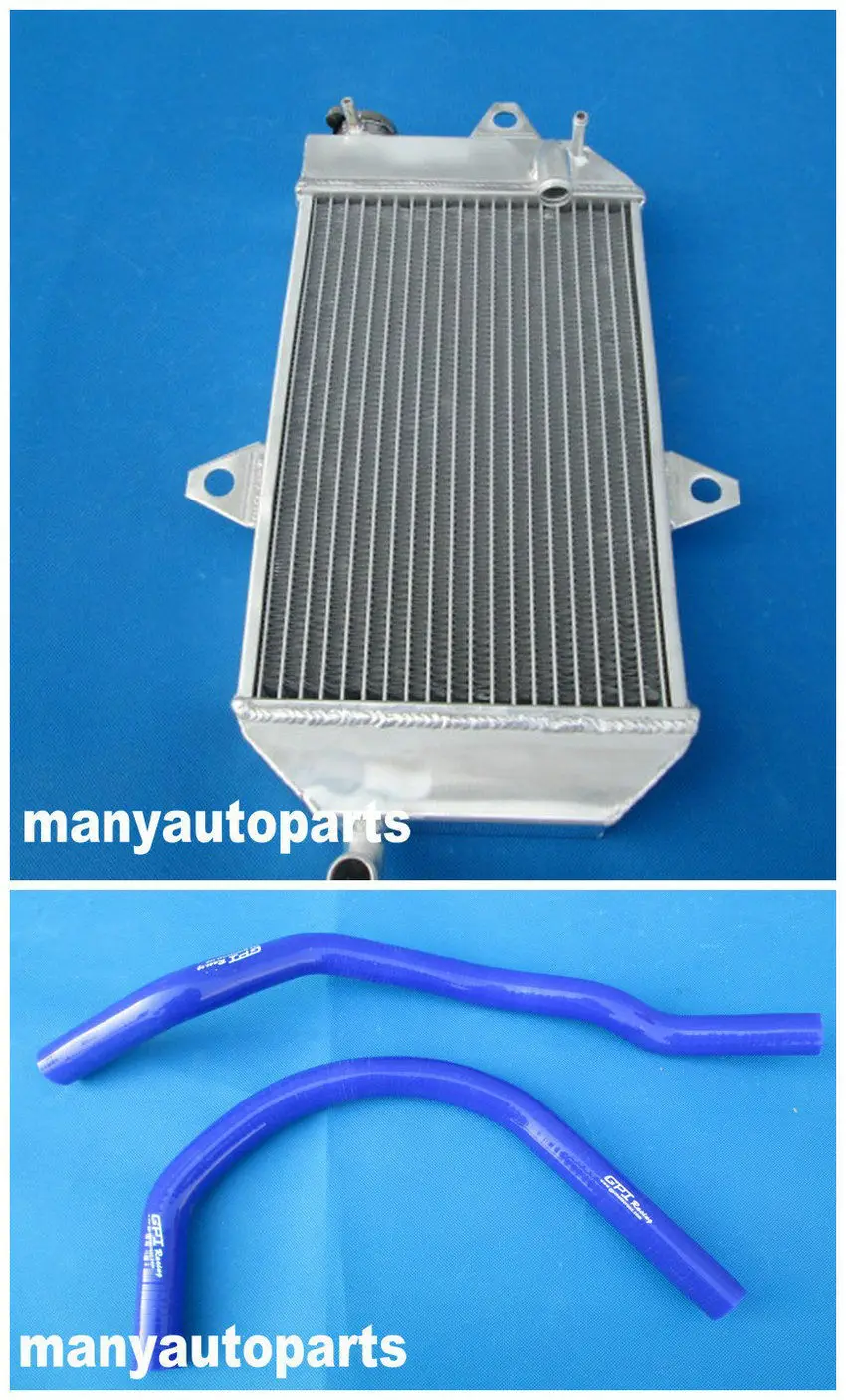 ATV Yamaha Banshee YFZ 350 YFZ350 oversized Aluminum Radiator /& Silicone Hose