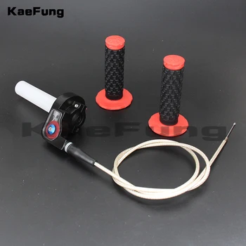 

Motorcycle 7/8'' Quick Turn Twist Throttle Handle Handlebar Grip Cable Pillow Top Fit IRBIS TTR CRF KLX NEW