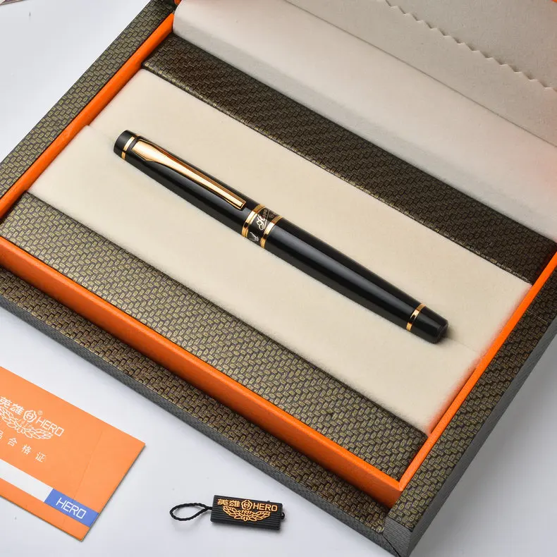 

High Quality Hero 1021 Luxury Iridium Fountain Pen Sign/Writing/Calligraphy Pens with Gift Box Free Shipping