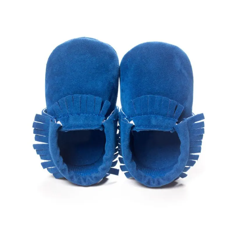 

PU Suede Leather Newborn Baby Boy Girl Baby Moccasins Soft Moccs Shoes Bebe Fringe Soft Soled Non-slip Footwear Crib Shoe