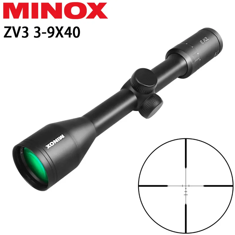 

MINOX ZV 3-9X40 Tactical Hunting Air Gun Scope High Quality Shockproof Riflescopes BDC Reticle One Tube Telescopic Weapon Sight