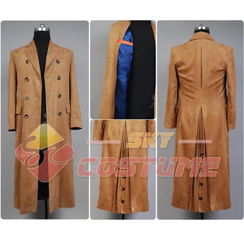 

Doctor Who Dr. Brown Cosplay Costume Adult Men Long Trench Coat Suit Halloween Party