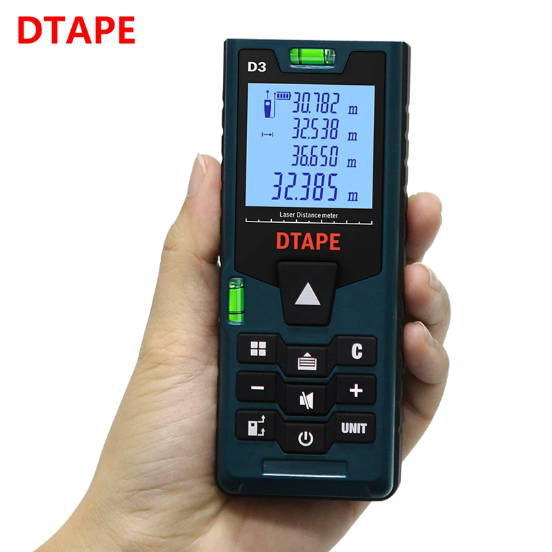Лазерный дальномер DTAPE 40 м 60 80 100 120 лазерная рулетка строительное измерительное
