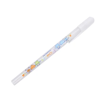 

0.8MM White Ink Color Cute Pen Unisex Pen Gift for Kids Kawaii Photo Album Gel Pen Stationery Office Learning Writing Supply