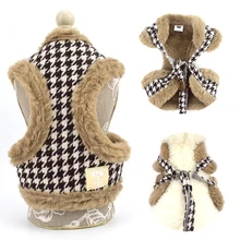 

Harnais Chihuah S M L Dog Harness Leash Set Winter Autumn Faux Fur Cats Vest Harness Warm Soft Harnais Petit Chien Arnes Perro