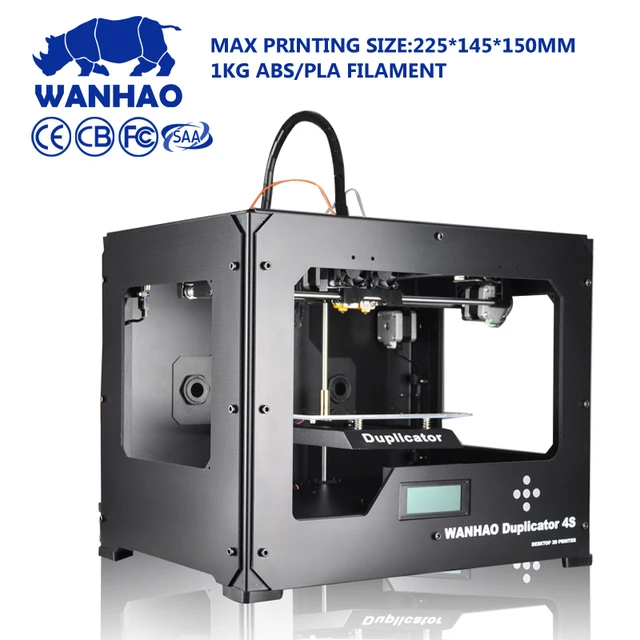Modest WANHAO Big Sale Duplicator 4S (D4S)3D Printer With Double Extruder,Favorable Price,Stable Quality,Free filament and SD card gift