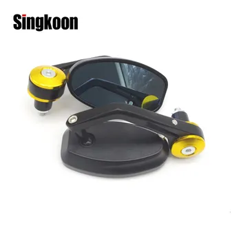 

22mm Universal Motorcycle Accessories Mirrors Rearview Side Bar End Mirrors FOR ducati monster 620 Honda cbr650f kawasaki ninja