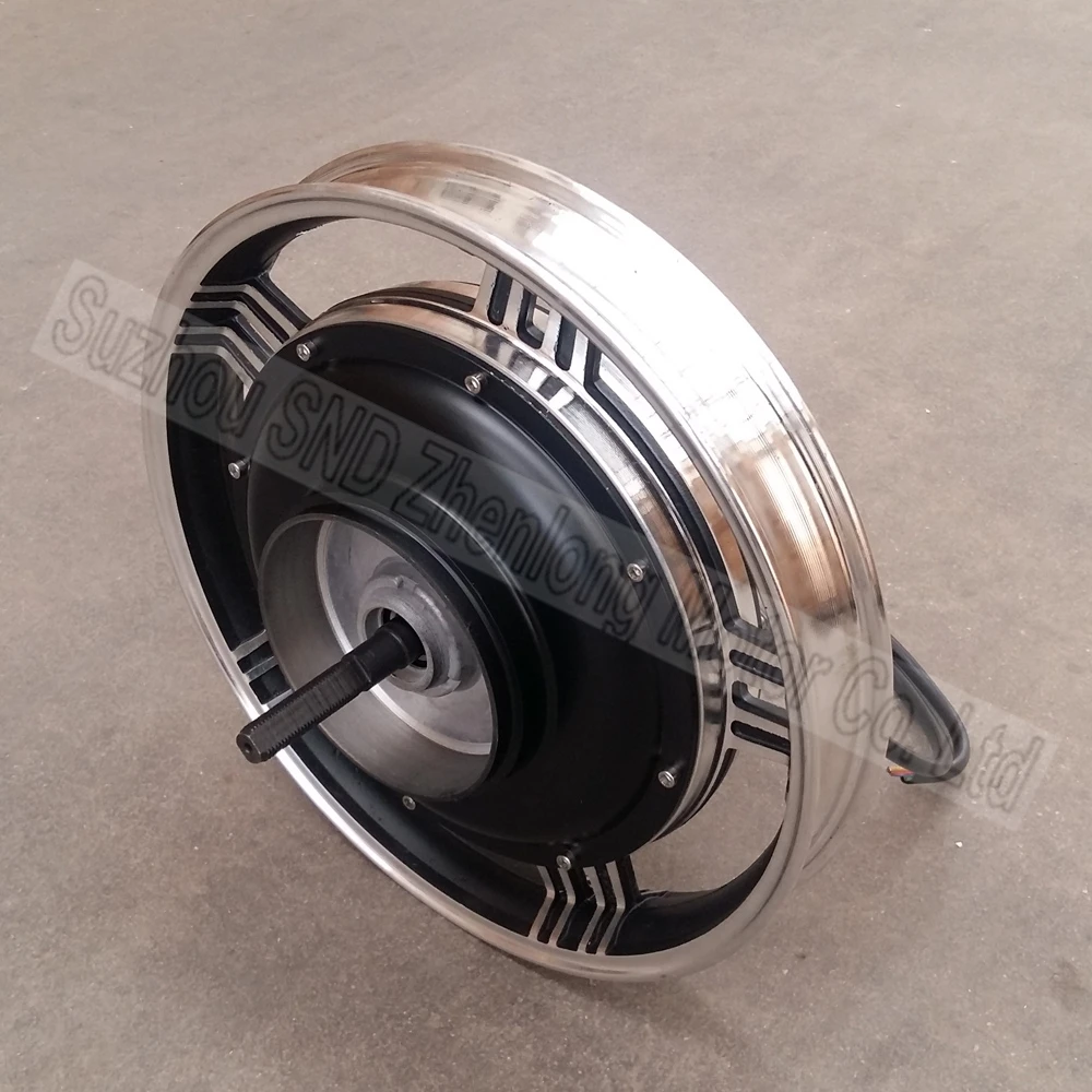 Discount 16inch ZL motor  48V60v72V96V 1000W  e-bike hub motor/ e-scooter modify brushless drum brake motor G-M601 1