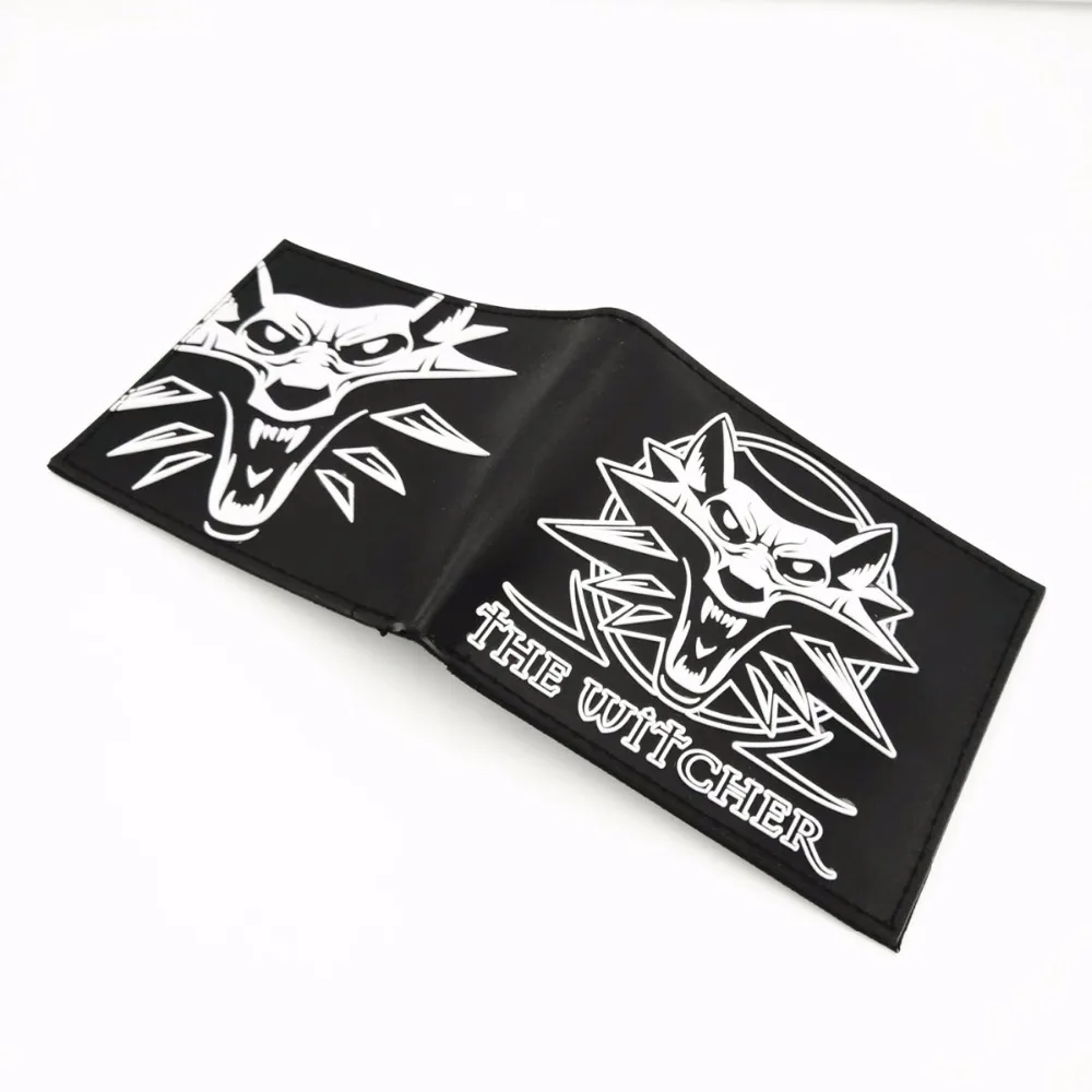 

3D Wolf Head Embossing Game Wallet The Witcher Wallet Women Men Animal Purse Credit Card Holder Bag Anime Wallet W389