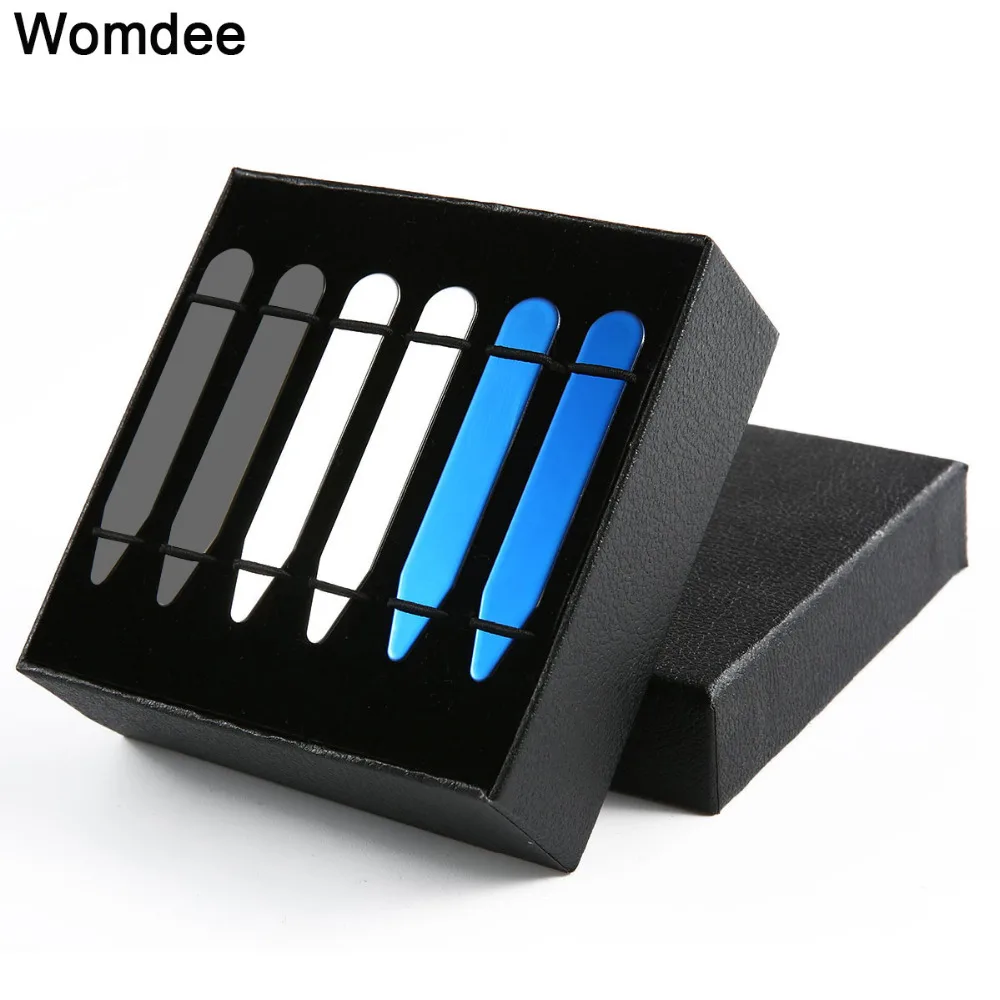 

6pcs Stainless Steel Collar Stays Bones Stiffeners in 3 Colors
