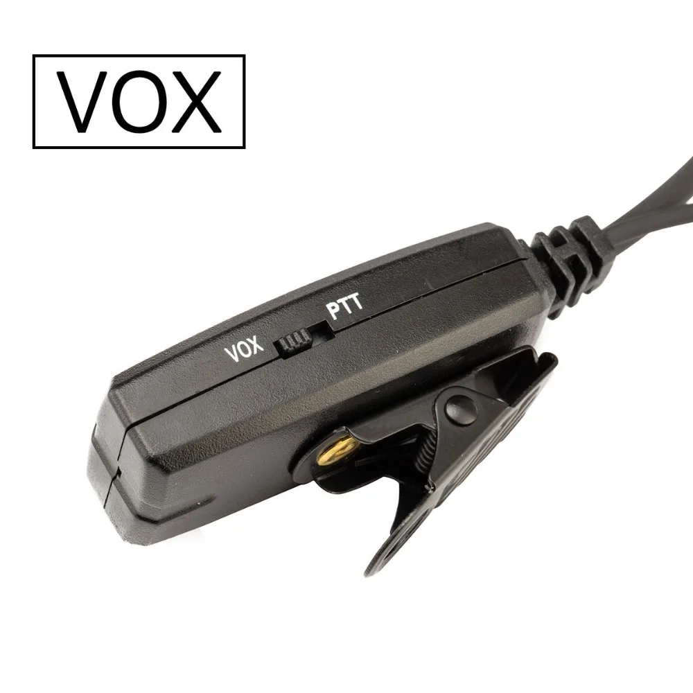 Abbree VOX 2 Pin Air Acoustic Tube наушник гарнитура для Kenwood Baofeng UV 5R 82 TYT Wouxun Walkie Talkie|Запчасти и