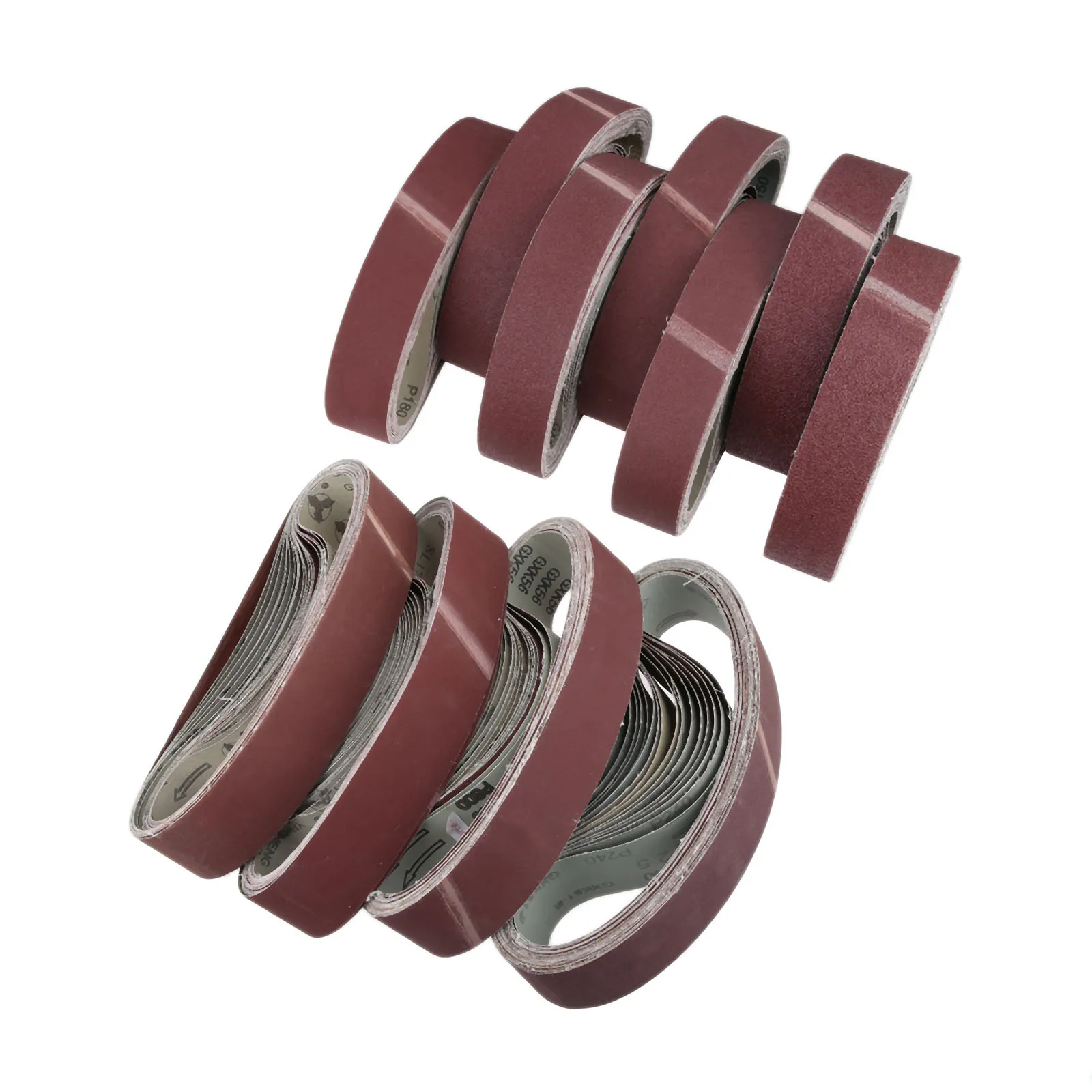 DRELD 20pcs 50*686mm Abrasive Sanding Belts Sanding Paper for Belt Sanders Bench Grinder Tool 40-600 Grit Dremel Accessories 