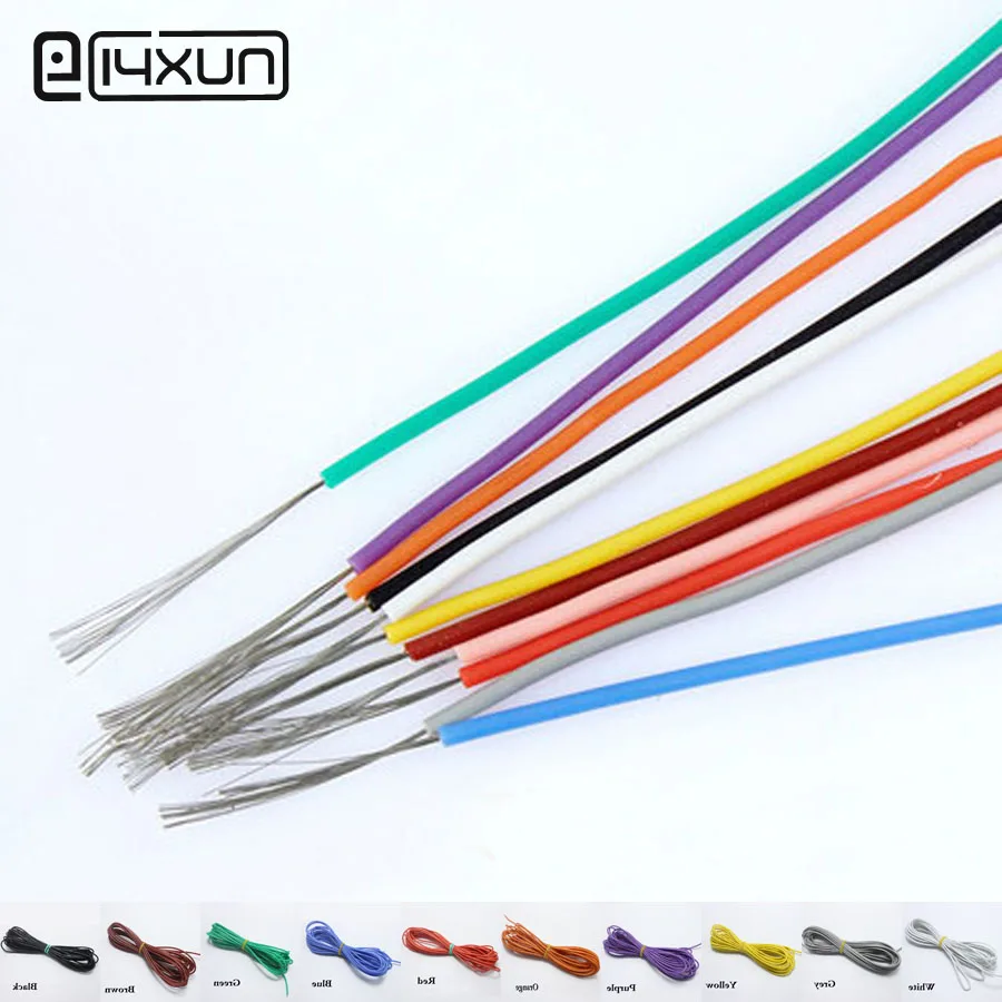 5 метров 28AWG мягкий силиконовый кабель 0.08mm2 ультра гибкий тестовый провод красный
