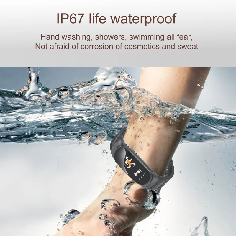 Lige Sport Smart Bracelet Women Men Waterproof Smart Watch Heart Rate Blood Pressure Pedometer Smar-5