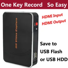 HDMI HD 1080P игра видео Захват карты рекордер коробка для Xbox PS3 PS4 видео камеры ТВ приставки к USB флэш-диск, не нужно ПК