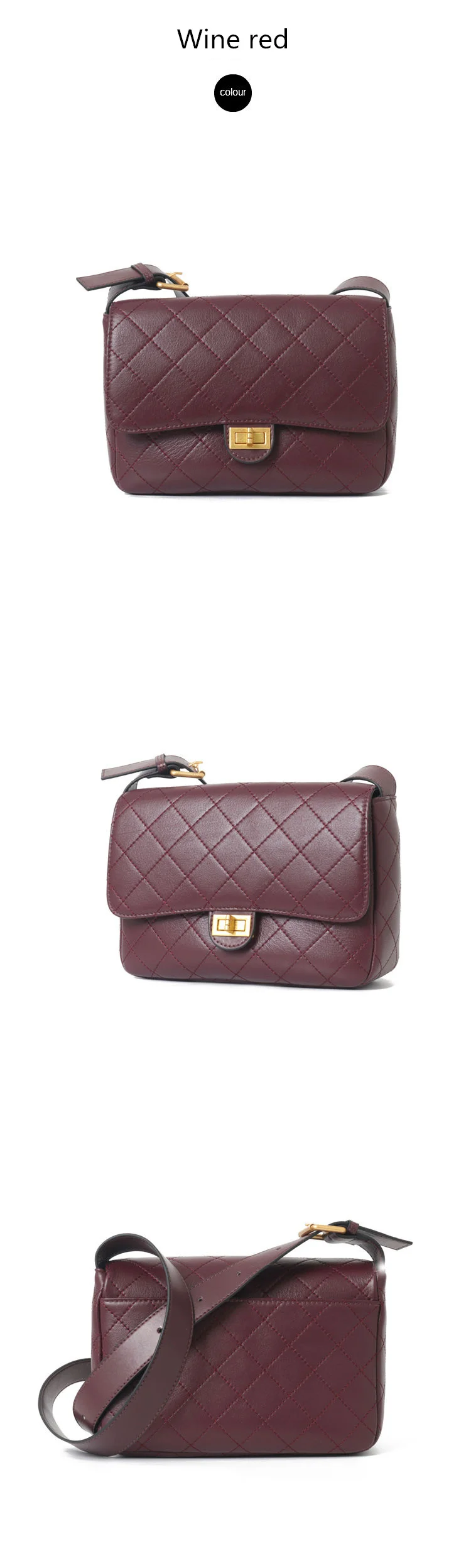 Luxury Handbag High Quality Real Letaher Shoulder Bag Designer Inspired Fashion Bags for women 2019 (8)