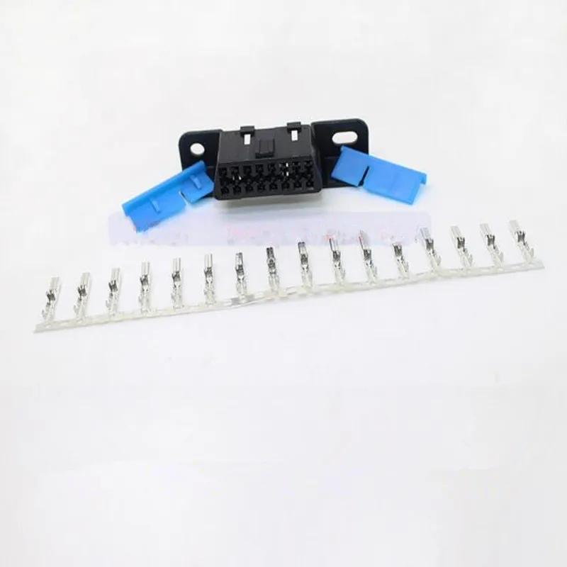 

10pcs/lot Free Shipping OBD male connector, OBD assembly male plug, OBD2 car connector with 16 terminals obd plug for Car 12V