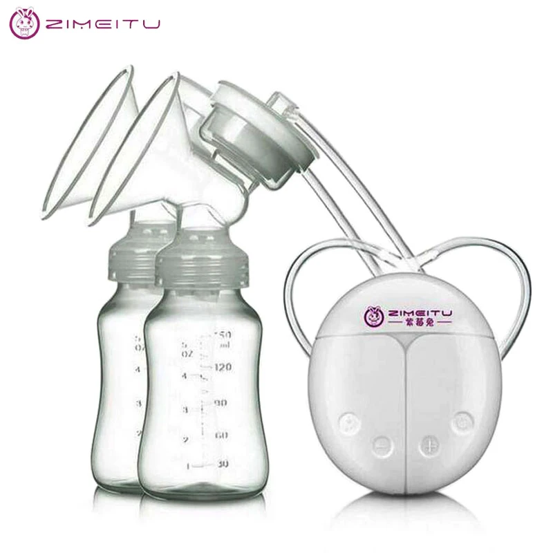 Zimeitu двойной электрических молокоотсосов мощный Соски всасывания USB Электрический молокоотсос с ребенком бутылки молока холода, тепла pad nippl Zimeitu двойной электрических молокоотсосов мощный Соски всасывания USB Электрический молокоотсос с ребенком бутылки молока холода, тепла pad nippl