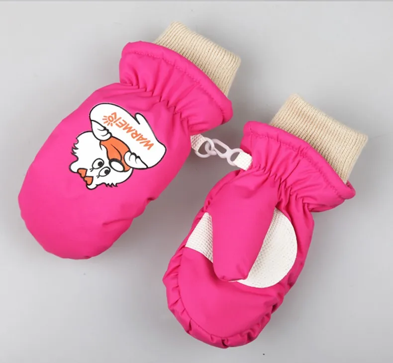 Free Shipping Winter Outdoor Hand Warming Skiing Mittens Kids Waterproof Windproof Gloves for 1-8 year-old Children Boys Girls (11)