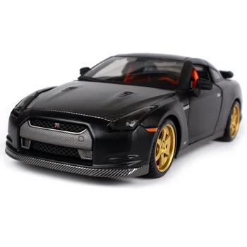 

Maisto 1:24 GTR cool black car diecast for Nissan open car cover car model motorcar diecast for men collecting 31339