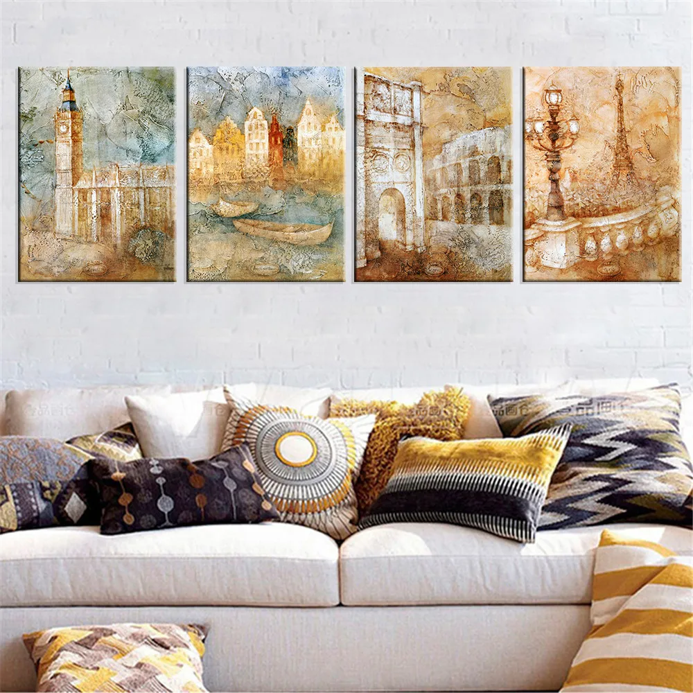 London-City-Landscape-Canvas-Art-Wall-Picture-Cuadros-Decoration-Home-Decor-Gift-Oil-Painting-for-Living