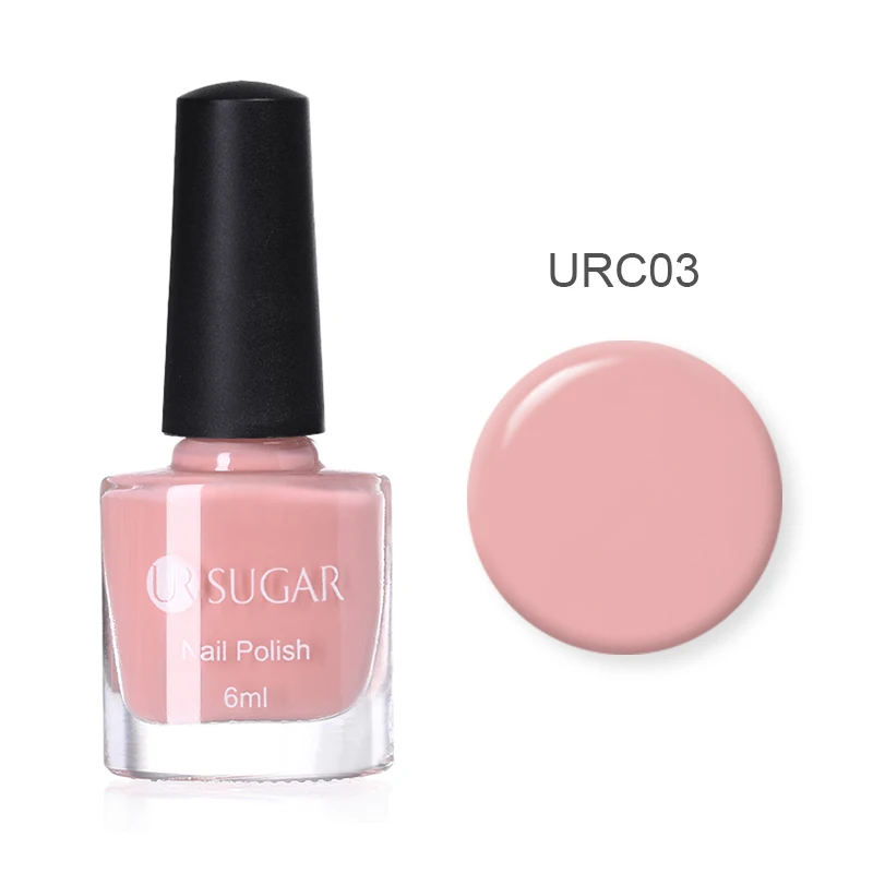 UR SUGAR 6 мл сладкий цвет лак для ногтей розовый желтый синий лак для ногтей чистый лак для маникюра дизайн ногтей - Цвет: URC03