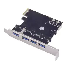 4 порта PCI-E к USB 3,0 концентратор PCI Express карта расширения адаптер 5 Гбит/с скорость Топ для настольного компьютера компоненты