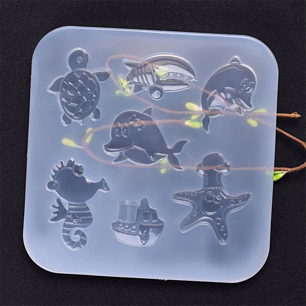 2018 New New arrival Sea Animals Silicone Mold Cake Decoration Fondant Cake 3D Mold Food Grade