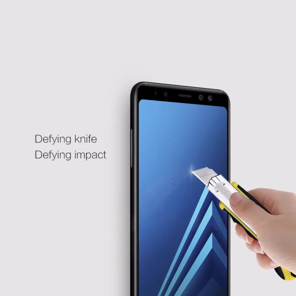 NILLKIN 3D Изогнутые стеклянные для Samsung Galaxy A8 2018 полный экран стекло Anti Explosion Защитная