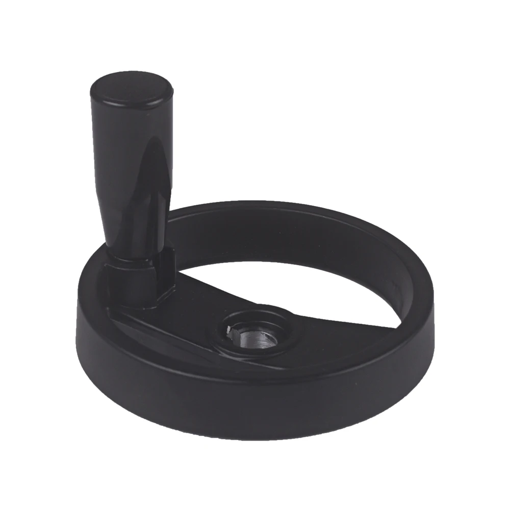 Black 100 x 12mm Solid Milling Machine Folding Handle Inside Ripple