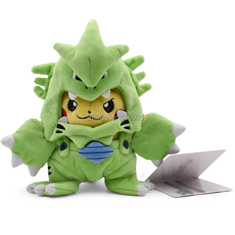 Tyranitar Пикачу плюшевая игрушка Косплей Мягкие коллекционные куклы подарок - Цвет: Tyranitar