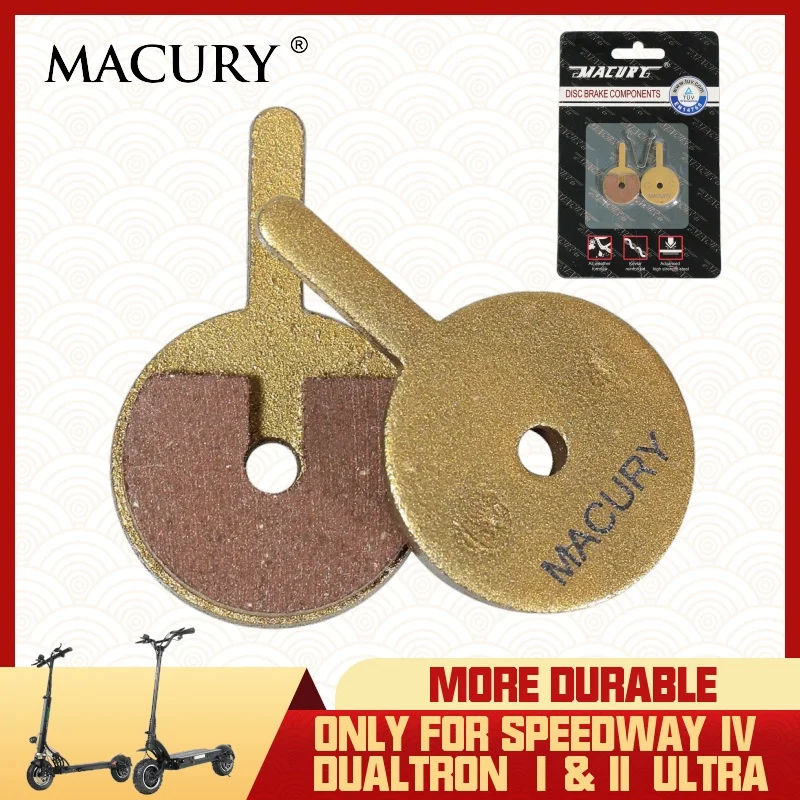 

Macury Metal Disc Brake Pad for Dualtron 1 2 Ultra Speedway 4 Electric Scooter TÜV Certificate 10 Inch DT