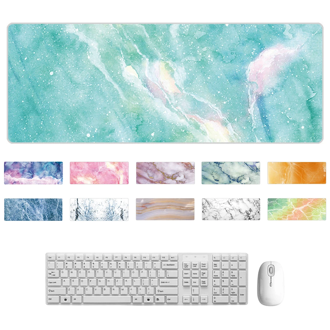 Oversized Marble Texture Custom DIY Mouse pad Keyboard Mat Table Protector Soft Gaming Mousepad for Tablet PC Laptop Oversized Marble Texture Custom DIY Mouse pad Keyboard Mat Table Protector Soft Gaming Mousepad for Tablet PC Laptop