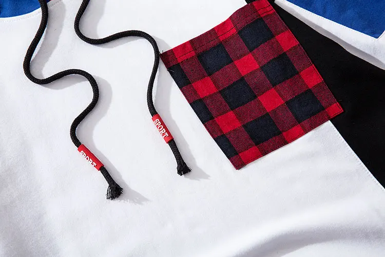 Color Block Patchwork Hoodies 5