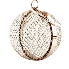 Стиль Женская круглая форма полые металлические Сумки На Плечо Вечерняя сумка, клатч, Сумочка Кошелек для свадьбы, вечеринки