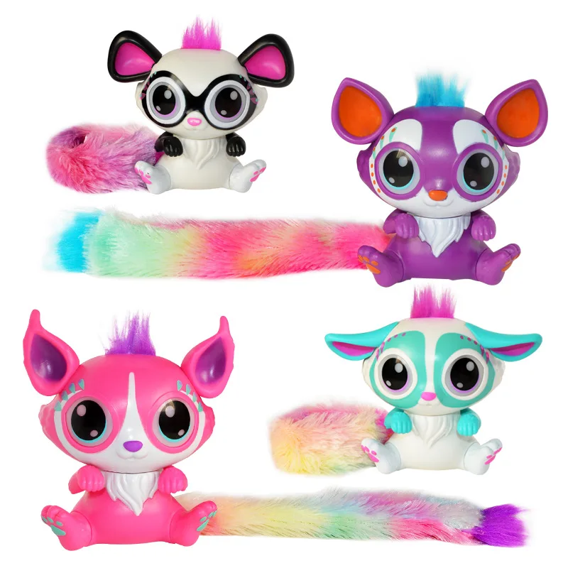 Lil Gleemerz Acousto optic Touch Pet Magic color Tail Fox забавная модель игрушки Детские интерактивные