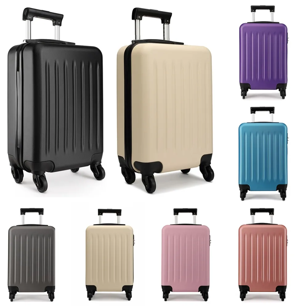 Ultra Lightweight Abs Hard Shell Cabin Luggage Trolley Bag Carry