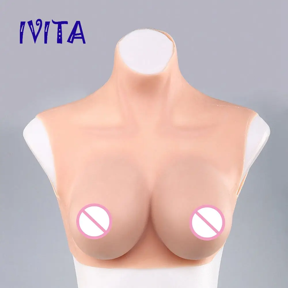 Реалистичные силиконовые формы для груди IVITA 1300g полутела сексуальных