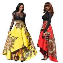 Горячая африканская юбка женская детская юбка с модным принтом короткая длинная струящаяся широкая юбка с галстуком-бабочкой уличная хипст