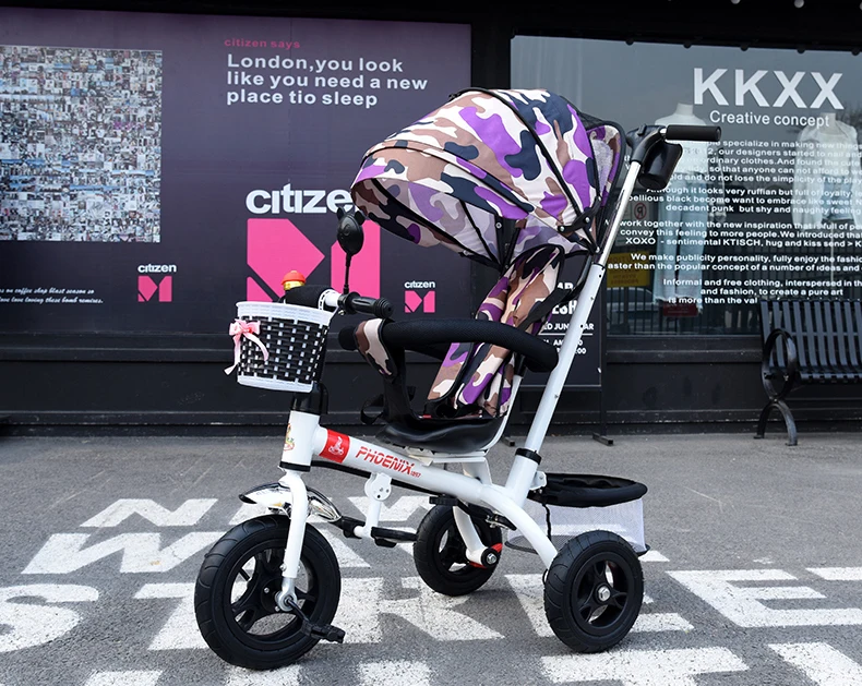 Top New Brand 1-6 Years Child Tricycle High Quality Swivel Seat Child Tricycle Bicycle Baby Buggy Stroller Bmx Baby Car Bike 11