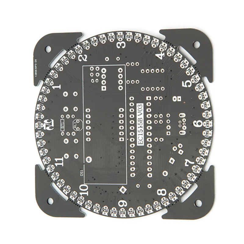 Обновление DIY EC1515B DS1302 светильник с управлением вращения светодиодный набор электронных часов доска музыкальный будильник светильник управление часами